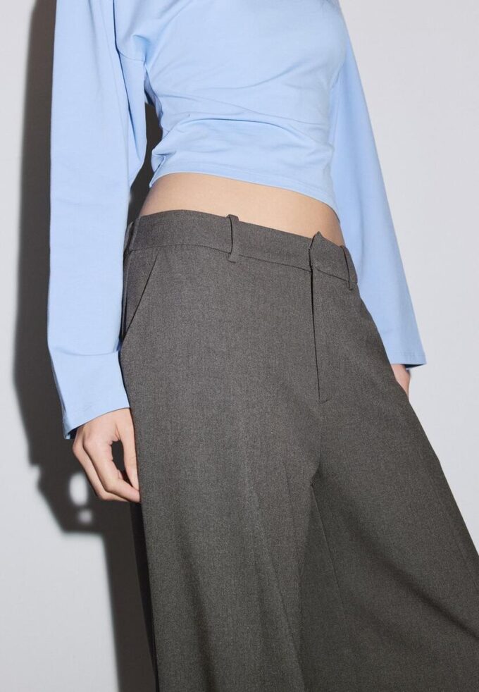 Pantalon baggy élégant avec détails de coutures