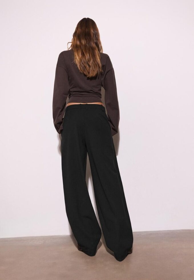 Pantalon baggy élégant avec détails de coutures