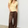 Pantalon ballon chic en satin