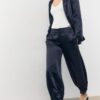 Pantalon ballon chic en satin