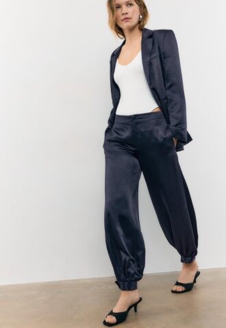 Pantalon ballon chic en satin