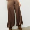 Pantalon ballon chic en satin