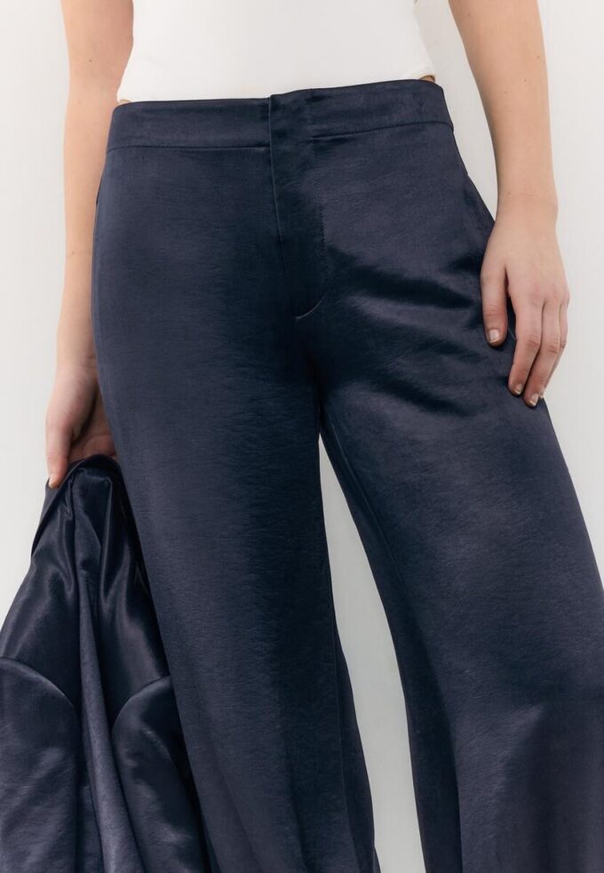 Pantalon ballon chic en satin