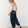Pantalon ballon chic en satin