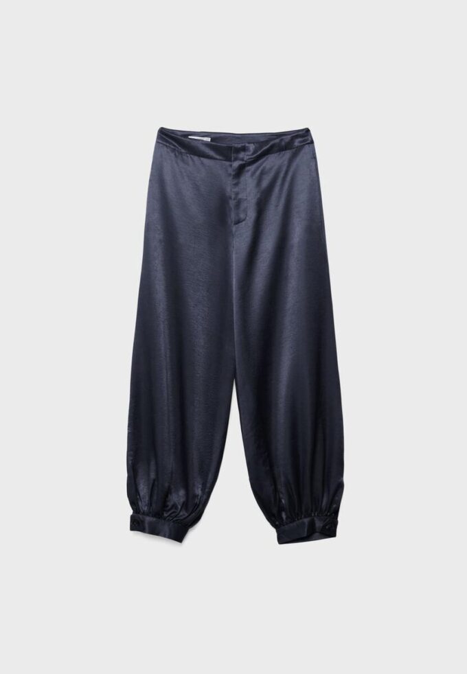 Pantalon ballon chic en satin