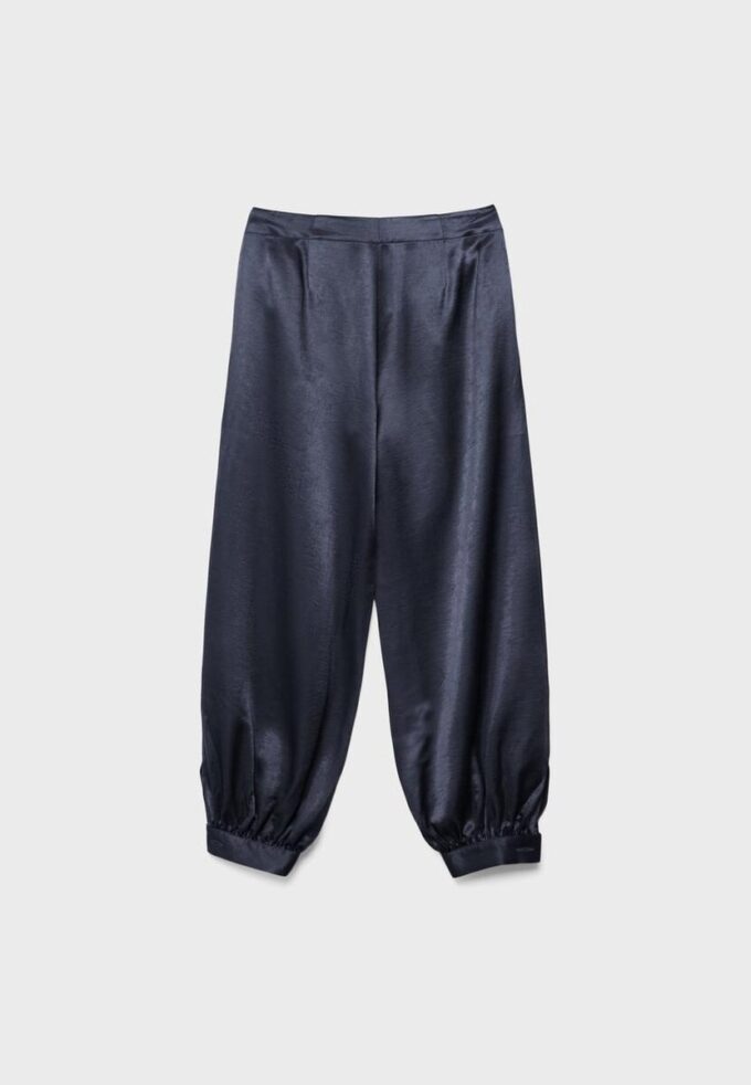 Pantalon ballon chic en satin