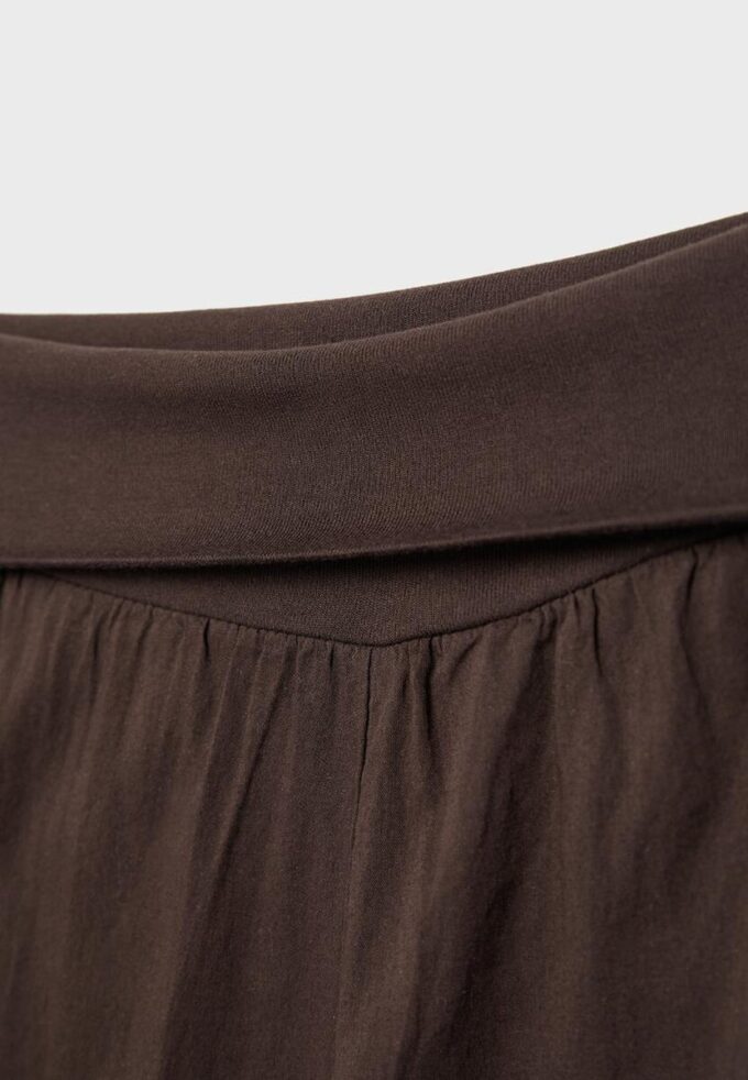 Pantalon bouffant à taille rabattue