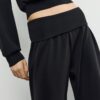 Pantalon de jogging ballon au toucher doux avec taille retroussée