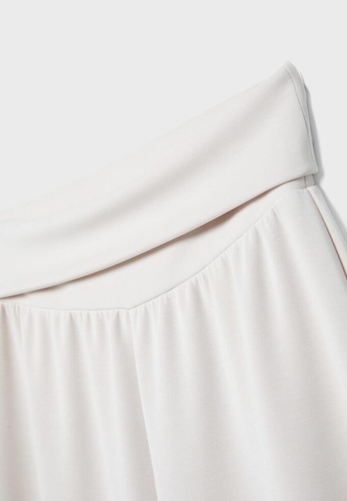 Pantalon de jogging ballon au toucher doux avec taille retroussée