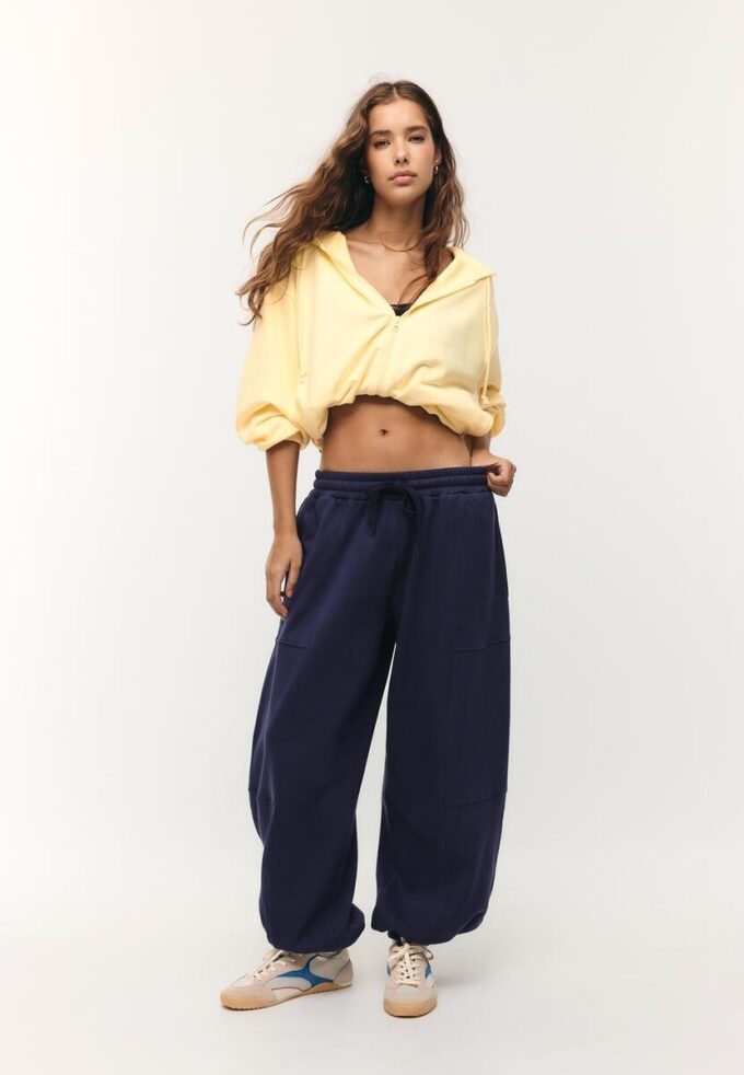 Pantalon de jogging bouffant en molleton