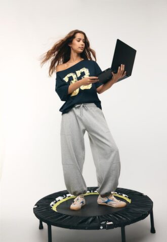 Pantalon de jogging bouffant en molleton