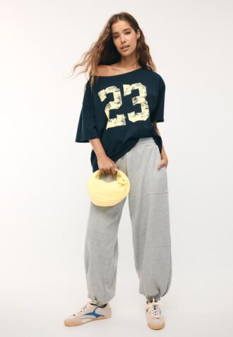 Pantalon de jogging bouffant en molleton