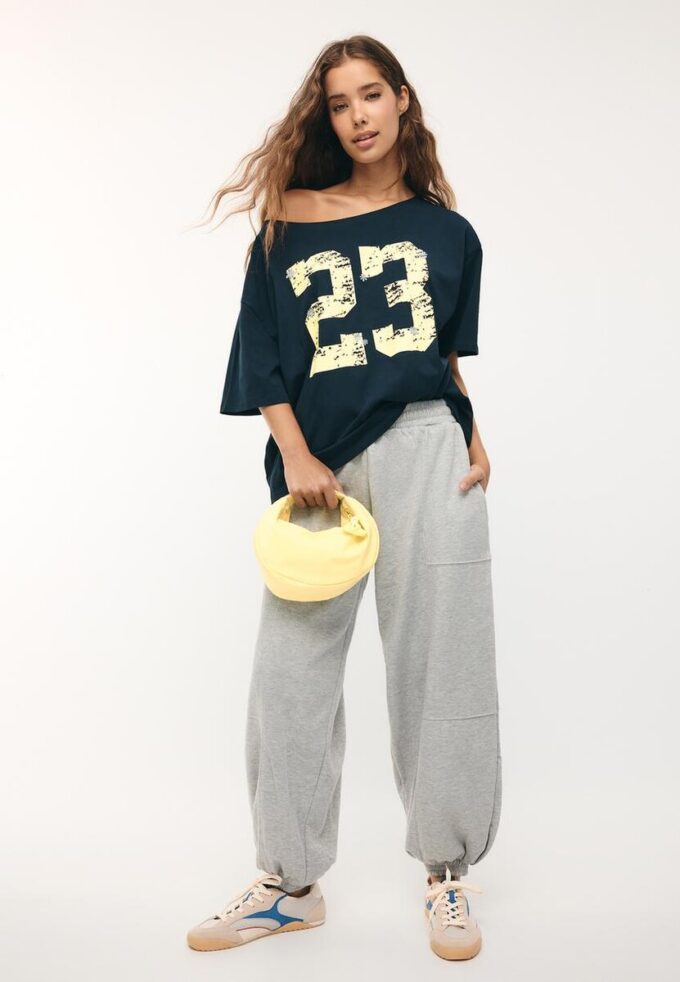 Pantalon de jogging bouffant en molleton