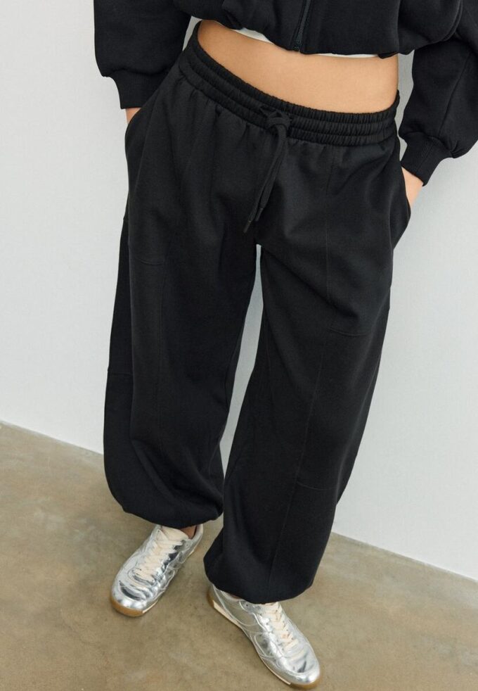 Pantalon de jogging bouffant en molleton