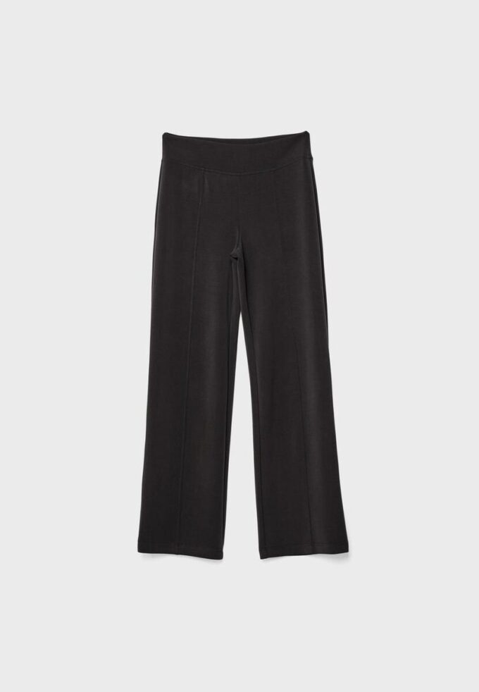 Pantalon de jogging droit au toucher doux avec détails de plis creux Pantalon de jogging droit au toucher doux avec détails de plis creux