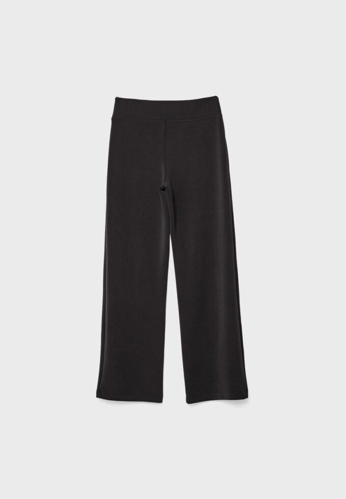 Pantalon de jogging droit au toucher doux avec détails de plis creux Pantalon de jogging droit au toucher doux avec détails de plis creux