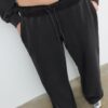 Pantalon de jogging droit effet délavé