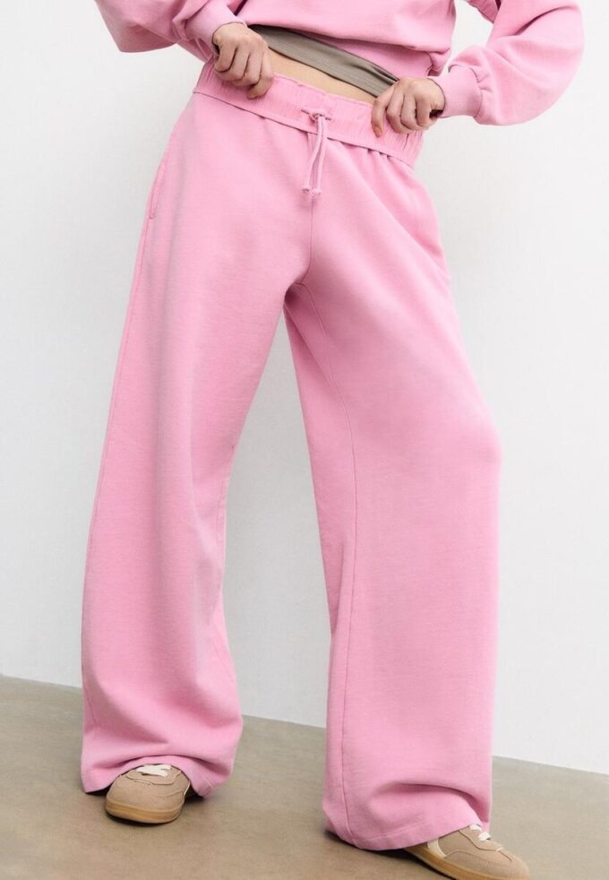 Pantalon de jogging droit effet délavé