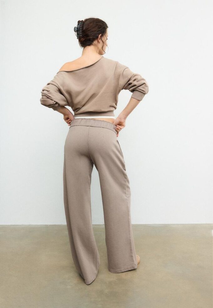 Pantalon de jogging droit effet délavé