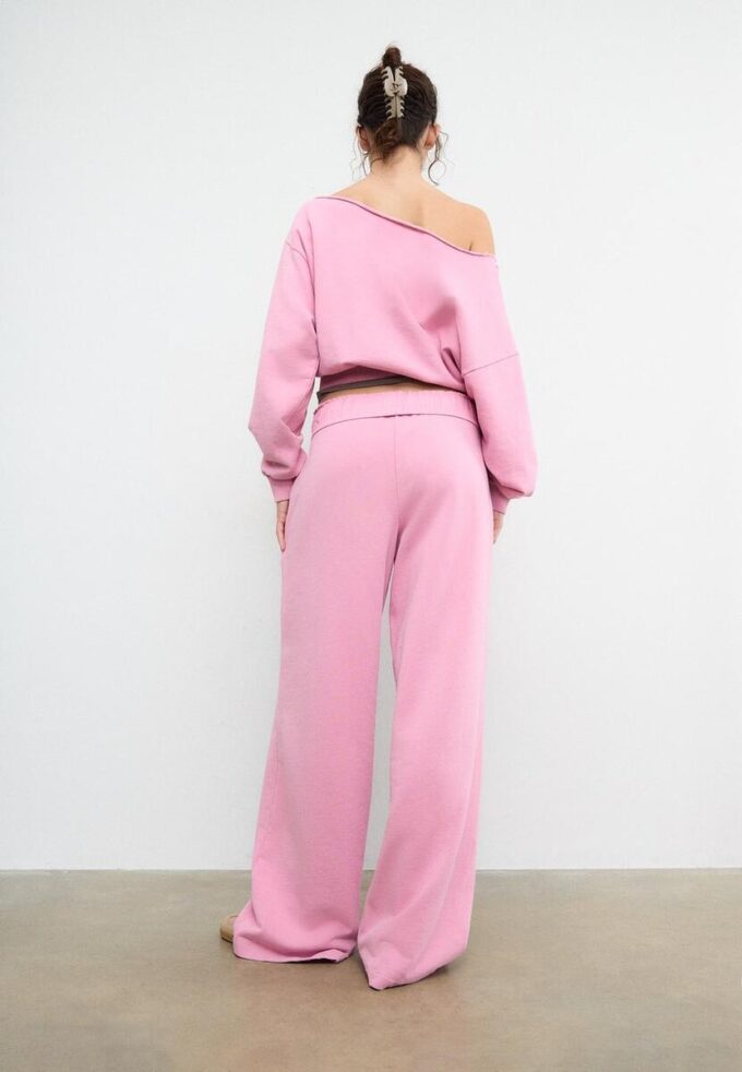 Pantalon de jogging droit effet délavé