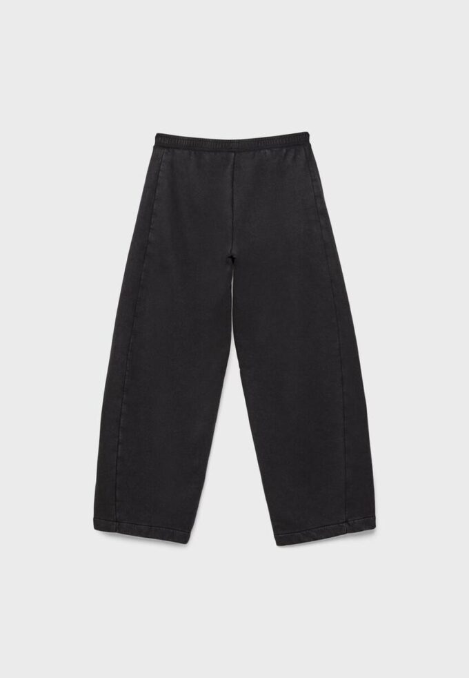 Pantalon de jogging en molleton à touché doux délavé à l&rsquo;acide