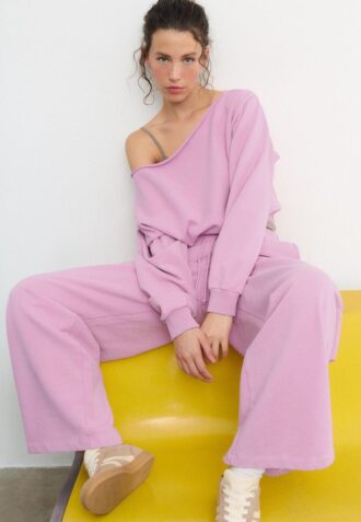 Pantalon de jogging palazzo au toucher doux