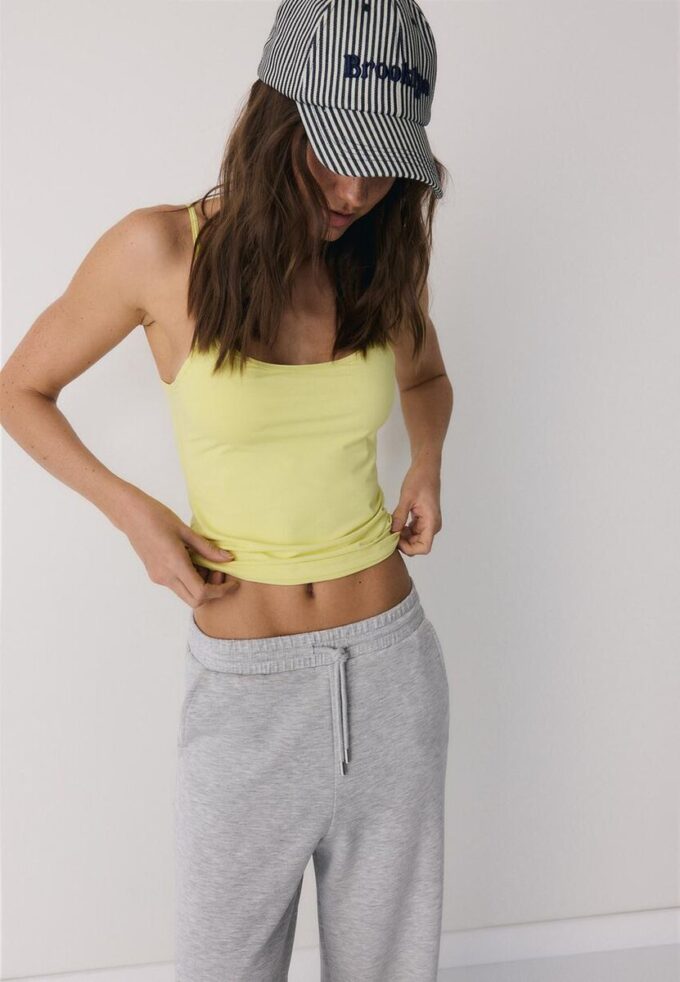 Pantalon de jogging palazzo au toucher doux