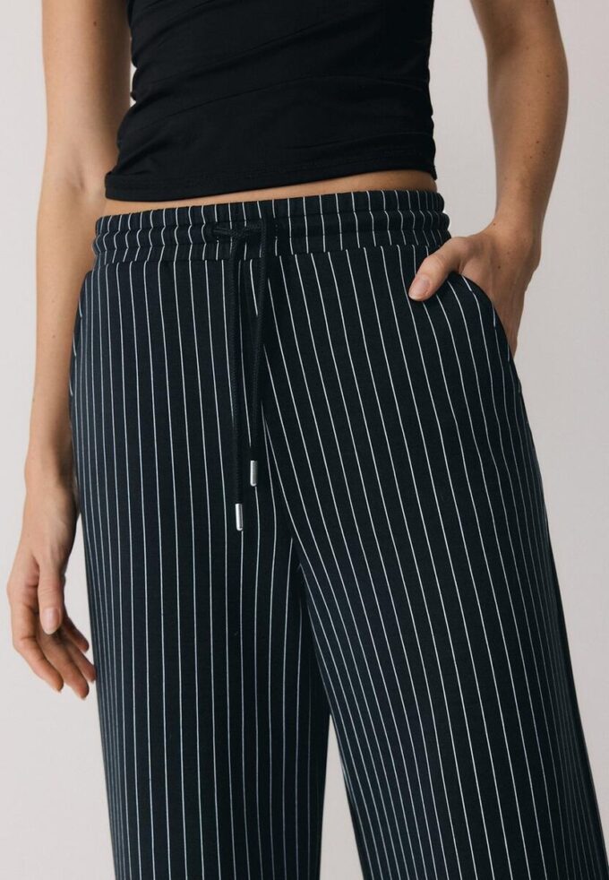 Pantalon de jogging palazzo au toucher doux