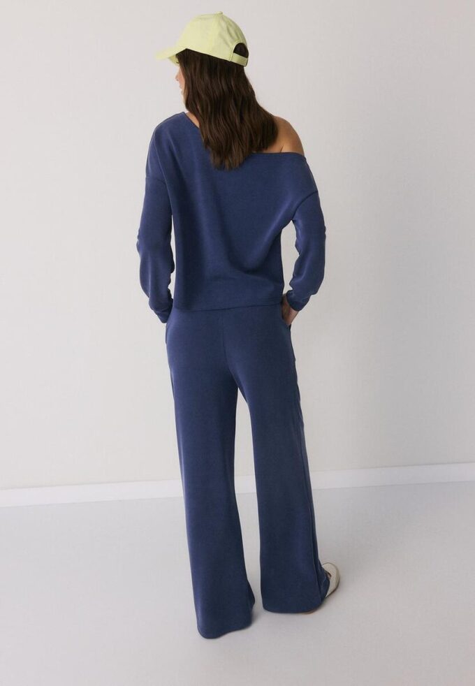 Pantalon de jogging palazzo au toucher doux