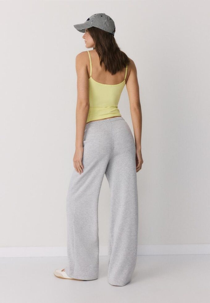 Pantalon de jogging palazzo au toucher doux