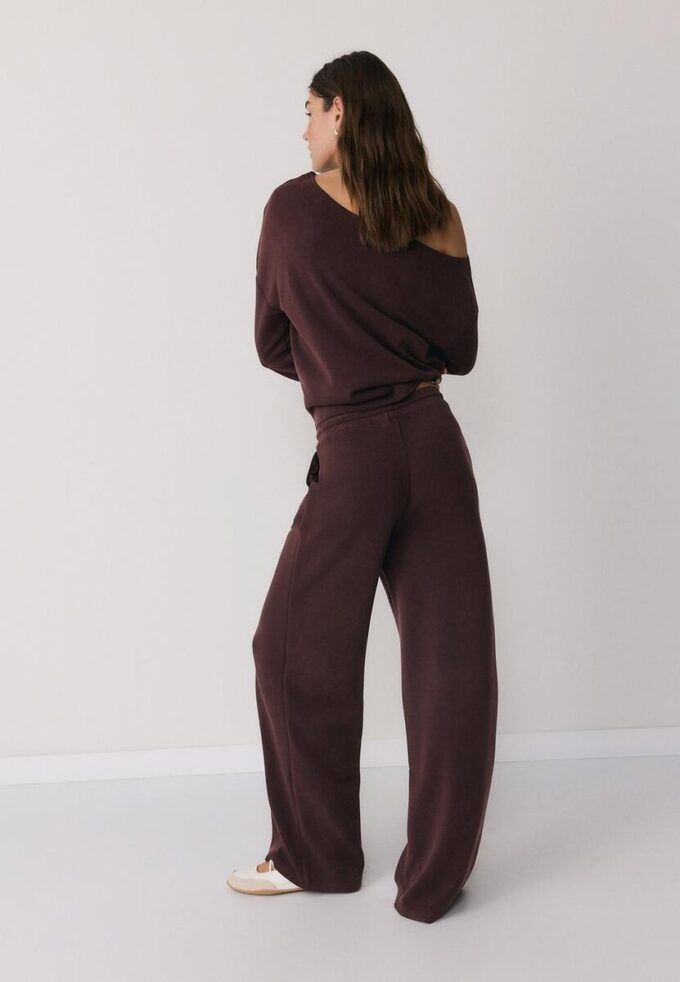 Pantalon de jogging palazzo au toucher doux
