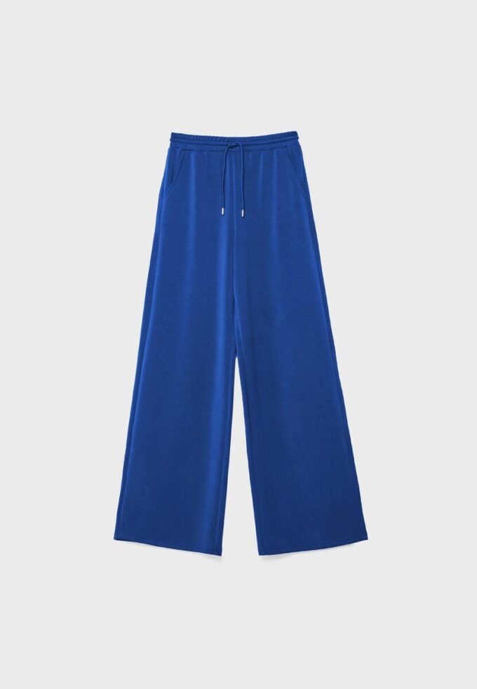 Pantalon de jogging palazzo au toucher doux