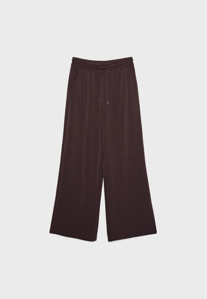 Pantalon de jogging palazzo au toucher doux