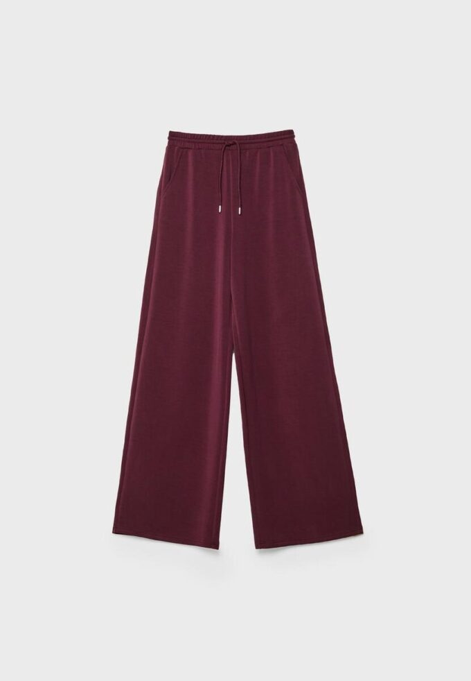 Pantalon de jogging palazzo au toucher doux