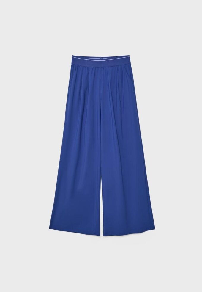 Pantalon de jogging palazzo à taille élastiquée et Toucher doux