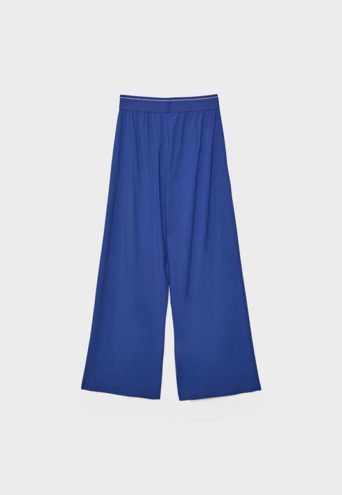 Pantalon de jogging palazzo à taille élastiquée et Toucher doux