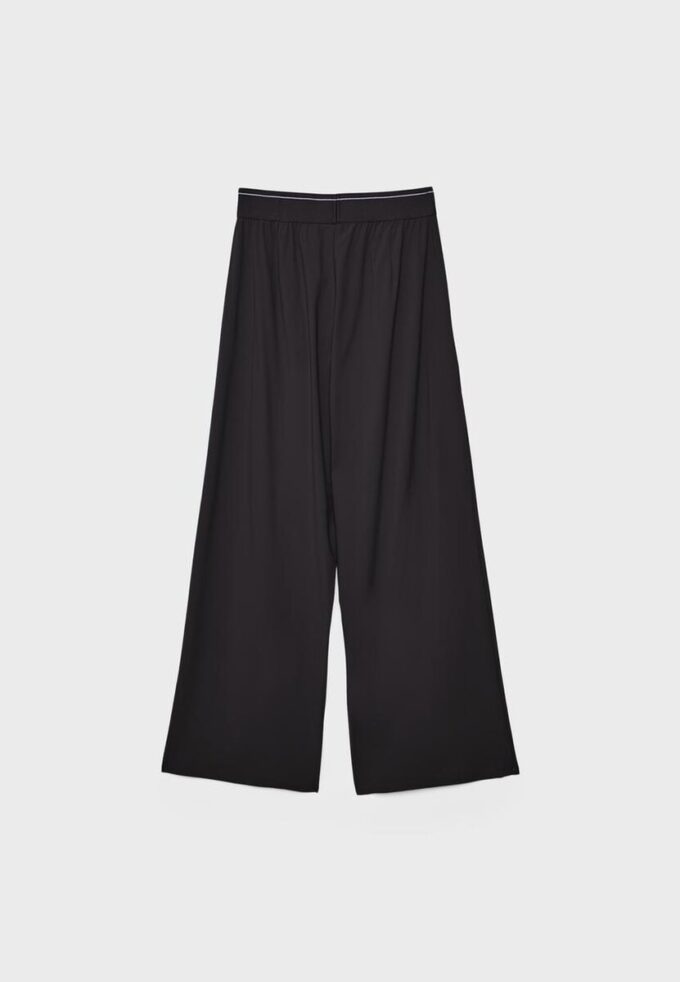 Pantalon de jogging palazzo à taille élastiquée et Toucher doux