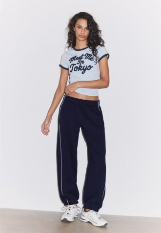 Pantalon de jogging à passepoil