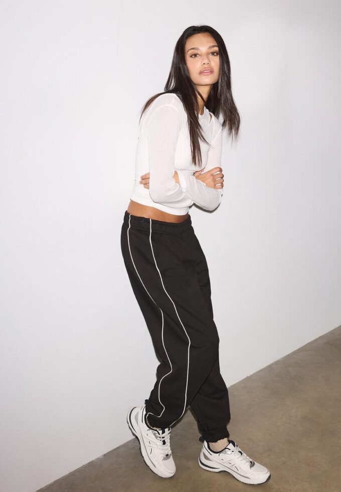 Pantalon de jogging à passepoil Pantalon de jogging à passepoil