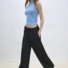 Pantalon de jogging Wide Leg en toucher doux avec détail de couture sur le devant