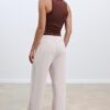 Pantalon de jogging Wide Leg en toucher doux avec détail de couture sur le devant