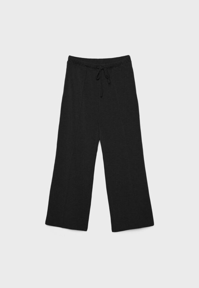 Pantalon de jogging Wide Leg en toucher doux avec détail de couture sur le devant