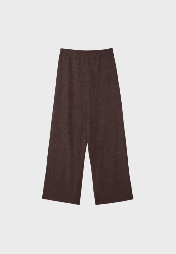 Pantalon droit à effet froissé