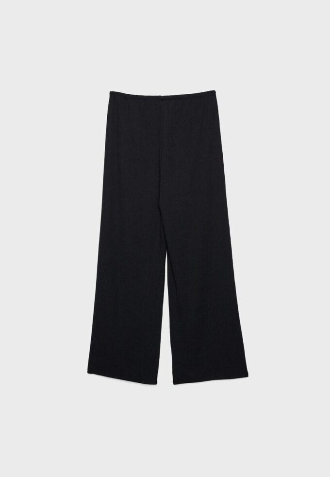 Pantalon droit à effet froissé