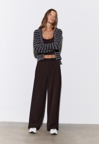 Pantalon droit élégant avec pinces