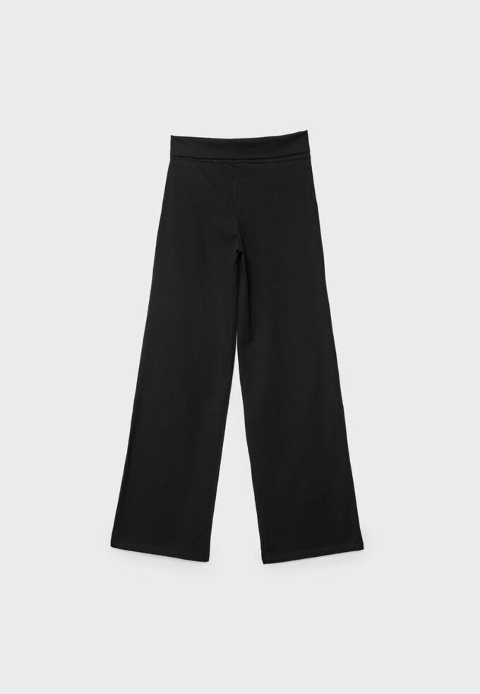 Pantalon en maille à taille rabattable Pantalon en maille à taille rabattable