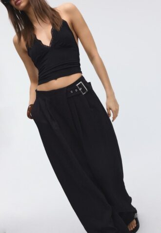 Pantalon fluide avec boucle