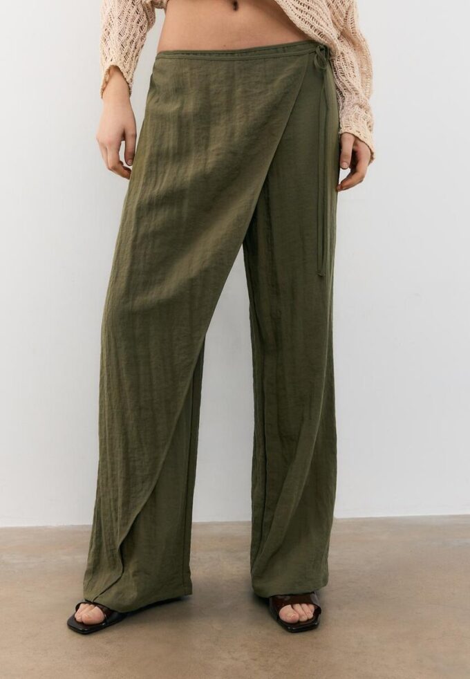 Pantalon fluide croisé Pantalon fluide croisé