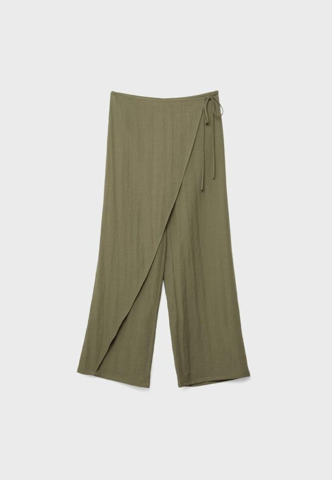 Pantalon fluide croisé Pantalon fluide croisé