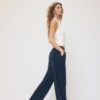 Pantalon fluide effet lin